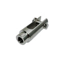 Marine T316 Stainless Steel Right Handed Threaded Yoke End, Cable Rail and Rigging Fork Terminal for Boat, Dock, and Deck Hardware