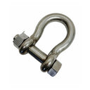 316 Stainless Steel Drop Forged Mil-Spec Bolt Pin Anchor Shackle, Marine Grade Rigging Shackle for Chain, Cable, and Lifting