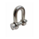 Mil-Spec Forged T316 Stainless Steel Marine Round Pin Chain Shackle, Boat Rigging Shackle for Chain, Rope, and Anchor Use
