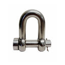 Mil-Spec Forged T316 Stainless Steel Marine Round Pin Chain Shackle, Boat Rigging Shackle for Chain, Rope, and Anchor Use