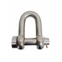 Mil-Spec Forged T316 Stainless Steel Marine Round Pin Chain Shackle, Boat Rigging Shackle for Chain, Rope, and Anchor Use
