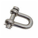 Mil-Spec Forged T316 Stainless Steel Marine Round Pin Chain Shackle, Boat Rigging Shackle for Chain, Rope, and Anchor Use