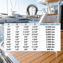 Marine Mil-Spec T316 Stainless Steel Round Pin Anchor Shackle, Forged Boat Rigging Shackle for Chain, Rope, and Cable Use