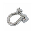 Marine Mil-Spec T316 Stainless Steel Round Pin Anchor Shackle, Forged Boat Rigging Shackle for Chain, Rope, and Cable Use