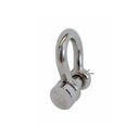 Marine Mil-Spec T316 Stainless Steel Round Pin Anchor Shackle, Forged Boat Rigging Shackle for Chain, Rope, and Cable Use