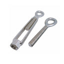 Mil-Spec T316 Stainless Steel Drop Forged Eye Eye Lifting Turnbuckle, Marine Grade Rigging Tensioner for Cable and Chain