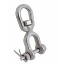 Mil Spec T316 Stainless Steel Jaw & Eye Marine Mooring Swivel, Drop Forged Boat Rigging Connector for Chain and Anchor Use