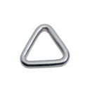 T316 Stainless Steel Triangle Ring Formed Welded Clips Buckles, Marine Grade Connector Rings for Webbing, Straps - PACK 4