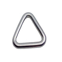 T316 Stainless Steel Triangle Ring Formed Welded Clips Buckles, Marine Grade Connector Rings for Webbing, Straps - PACK 4