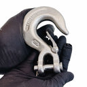 Mil Spec T316 Stainless Steel Drop Forged Clevis Slip Hook, Marine Grade Rigging Hook for Chain, Rope, Cable, and Lifting