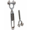 Mil Spec T316 Stainless Steel Jaw Jaw Turnbuckle, Marine Grade Rigging Tensioner with WLL for Chain, Cable, and Rope
