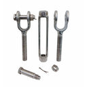 Mil Spec T316 Stainless Steel Jaw Jaw Turnbuckle, Marine Grade Rigging Tensioner with WLL for Chain, Cable, and Rope
