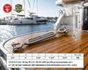 Mil Spec T316 Stainless Steel Jaw Jaw Turnbuckle, Marine Grade Rigging Tensioner with WLL for Chain, Cable, and Rope