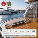 Mil Spec T316 Stainless Steel Jaw Jaw Turnbuckle, Marine Grade Rigging Tensioner with WLL for Chain, Cable, and Rope