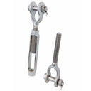 Mil Spec T316 Stainless Steel Jaw Jaw Turnbuckle, Marine Grade Rigging Tensioner with WLL for Chain, Cable, and Rope