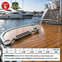 Mil-Spec T316 Stainless Steel Jaw Eye Turnbuckle, Marine Grade Rigging Tensioner for Cable, Chain, Rope, and Boat Hardware