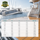Mil-Spec T316 Stainless Steel Turnbuckle Body, Marine Grade WLL Rigging Tensioner Body for Cable, Chain, and Rope