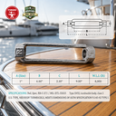 Mil-Spec T316 Stainless Steel Turnbuckle Body, Marine Grade WLL Rigging Tensioner Body for Cable, Chain, and Rope
