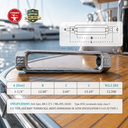 Mil-Spec T316 Stainless Steel Turnbuckle Body, Marine Grade WLL Rigging Tensioner Body for Cable, Chain, and Rope