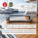 Mil-Spec T316 Stainless Steel Turnbuckle Body, Marine Grade WLL Rigging Tensioner Body for Cable, Chain, and Rope