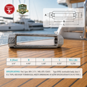 Mil-Spec T316 Stainless Steel Turnbuckle Body, Marine Grade WLL Rigging Tensioner Body for Cable, Chain, and Rope
