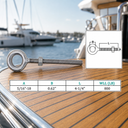 T316 Marine Grade Stainless Steel Drop Forged Eye Bolt – Plain Eye Screw for Boat, Dock, Railing, Rigging & Outdoor Use - PACK 4