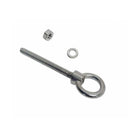 Marine T316 Stainless Steel Fully Threaded Shoulder Eye Bolt, Boat Dock Rigging Eye Screw for Cable, Chain, Rope, and Outdoor Use