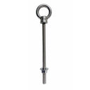 Marine T316 Stainless Steel Fully Threaded Shoulder Eye Bolt, Boat Dock Rigging Eye Screw for Cable, Chain, Rope, and Outdoor Use