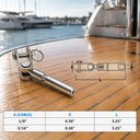 Marine Boat Stainless Steel Swageless Toggle Jaw for Cable, Wire Railing Toggle Jaw Fitting for Deck, Stair, Balcony, and Marine Rigging