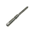 Stainless Steel Swageless Lag Stud for 1/8" 3/16" Cable Wire Rope, Marine Boat Cable Railing End Fitting for Wood Posts, Dock, Deck - PACK 10