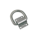 Marine T316 Stainless Steel Bolt-On Lashing Ring D-Ring Anchor Tie Down for Deck, Dock, Trailer, Cargo, Rope, Chain - PACK 4