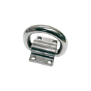 Marine T316 Stainless Steel Bolt-On Lashing Ring D-Ring Anchor Tie Down for Deck, Dock, Trailer, Cargo, Rope, Chain - PACK 4