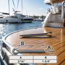 Marine Stainless Steel Cotter Pin Clip Split Pin Hardware for Boat, Dock, Trailer, Clevis Pin, Rigging, Fastening - PACK 10