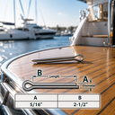 Marine Stainless Steel Cotter Pin Clip Split Pin Hardware for Boat, Dock, Trailer, Clevis Pin, Rigging, Fastening - PACK 10