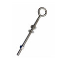 T316 Stainless Steel Welded Plain Eye Bolt, Marine Boat Eye Screw Hardware with Working Load Limit for Rigging and Fastening - PACK 4