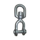 Galvanized Jaw to Eye Boat Marine Swivel, Mooring Jaw Eye Swivel Connector for Chain, Rope, Cable, and Anchor Use