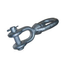Galvanized Jaw to Eye Boat Marine Swivel, Mooring Jaw Eye Swivel Connector for Chain, Rope, Cable, and Anchor Use