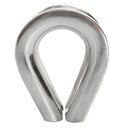 316 Stainless Steel Heavy Duty Wire Rope Thimble, Marine Cable Thimble for Shade Sail, Rigging, and Outdoor Use - PACK 5