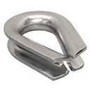 316 Stainless Steel Heavy Duty Wire Rope Thimble, Marine Cable Thimble for Shade Sail, Rigging, and Outdoor Use - PACK 5