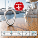 Drop Forged Wire Rope Pear Link Master Link Stainless Steel T316