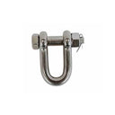 Marine T316 Stainless Steel Forged Bolt Pin Chain Shackle, Mil Spec Boat Rigging Shackle for Chain, Rope, Cable, and Anchor Use
