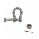 Mil Spec T316 Stainless Steel Bolt Pin Anchor Shackle, Non-Magnetic Drop Forged Marine Rigging Shackle for Boat and Chain