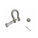 Mil Spec T316 Stainless Steel Bolt Pin Anchor Shackle, Non-Magnetic Drop Forged Marine Rigging Shackle for Boat and Chain