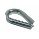 Stainless Steel T316 Light Duty Wire Rope Thimble, Marine Rigging Cable Eye Loop Protector for Boat, Dock, and Outdoor Use - PACK 10