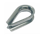 Stainless Steel T316 Light Duty Wire Rope Thimble, Marine Rigging Cable Eye Loop Protector for Boat, Dock, and Outdoor Use - PACK 10