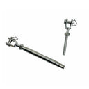 T316 Stainless Steel Closed Body Jaw Jaw Turnbuckle, Marine Grade Rigging Tensioner for Cable, Chain, Rope, and Boat Hardware - PACK 5