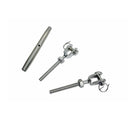 T316 Stainless Steel Closed Body Jaw Jaw Turnbuckle, Marine Grade Rigging Tensioner for Cable, Chain, Rope, and Boat Hardware - PACK 5