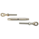 Marine Grade T316 Stainless Steel Eye-to-Eye Closed Body Turnbuckle for Boat Rigging, Cable Railing, Wire Rope Tensioning - PACK 5