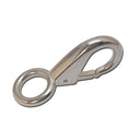 T316 Stainless Steel Fixed Eye Boat Snap Hook, Marine Grade 316 Clip for Rope, Chain, Cable, Rigging, and Outdoor Use - PACK 5