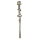 T316 Stainless Steel Swage Threaded Stud End Fitting, Cable Railing Terminal for 1/8", 3/16", and 1/4" Cable - PACK 10